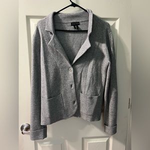 Gray Sweater Blazer